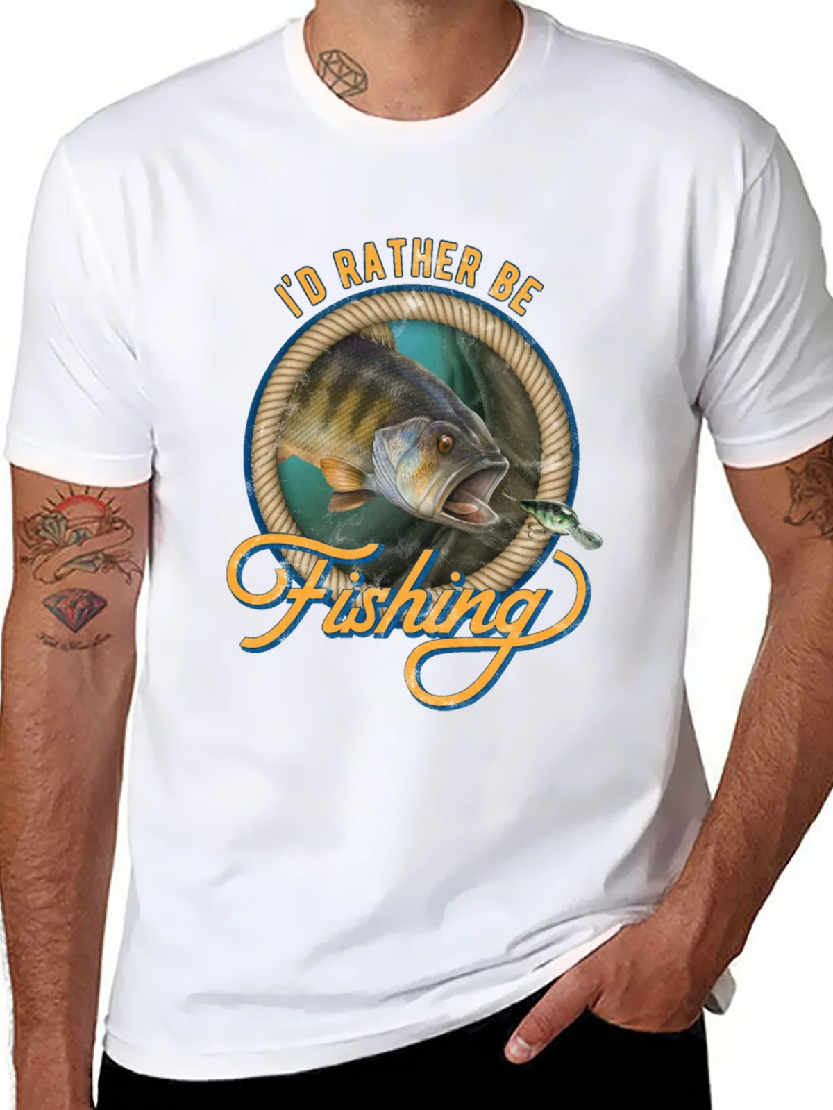 Fishing Graphic Tee - Id Rather Be product image 7