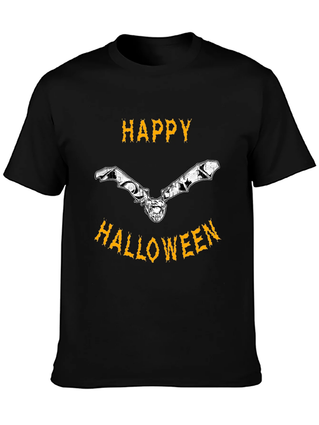 Happy Halloween Bat Graphic Tee product image 2