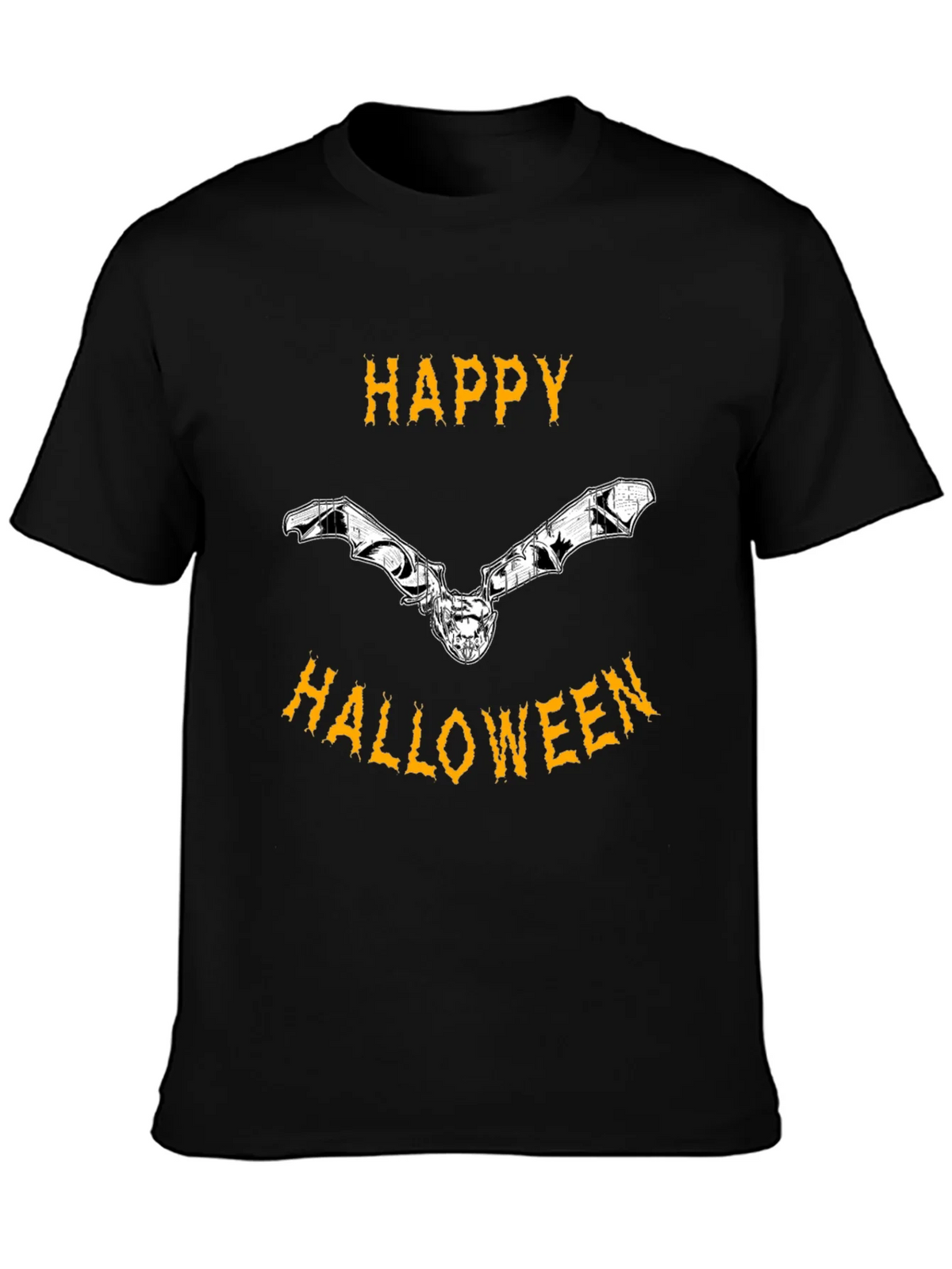 Happy Halloween Bat Graphic Tee product image 2