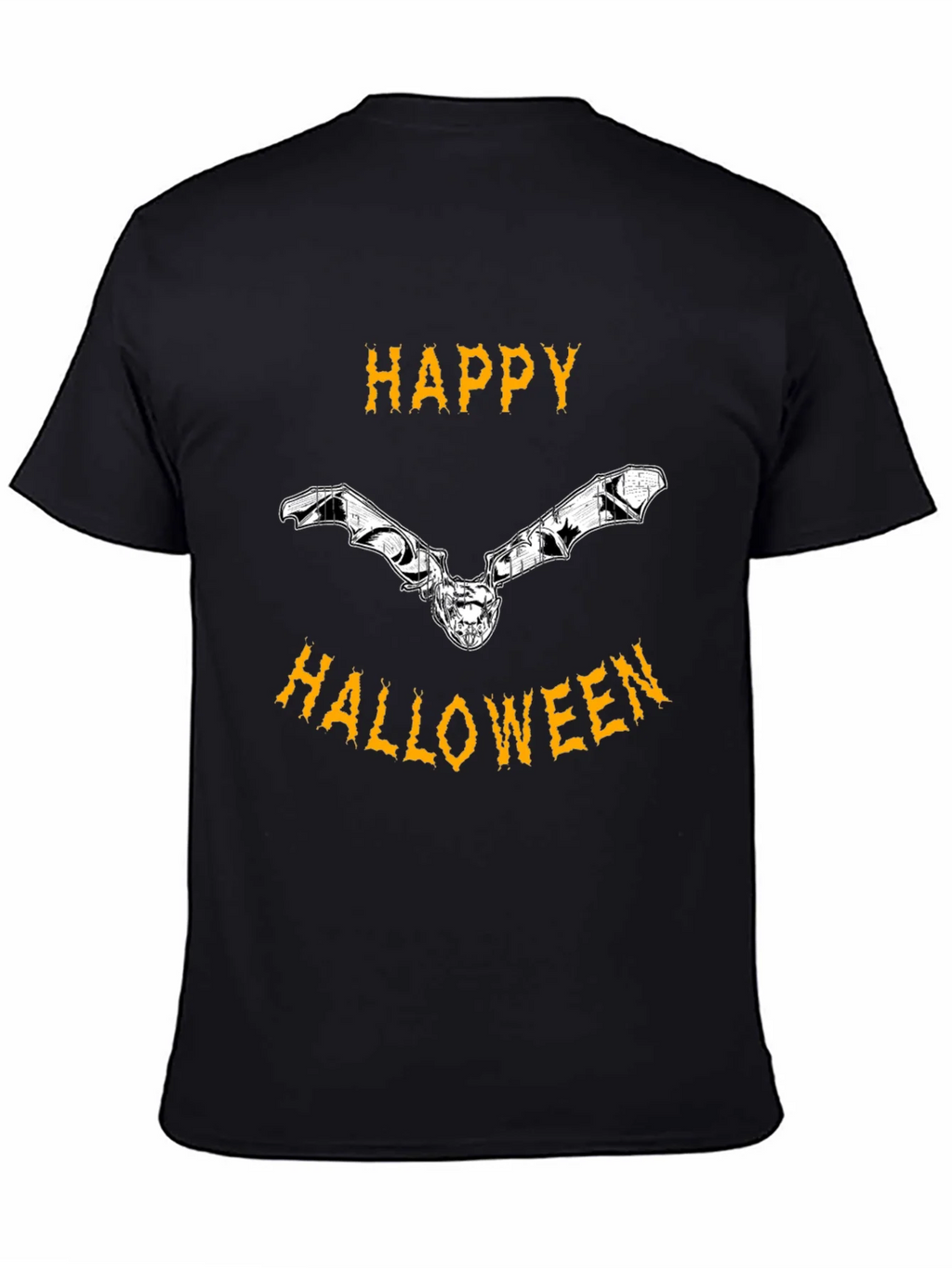 Happy Halloween Bat Graphic Tee product image 3
