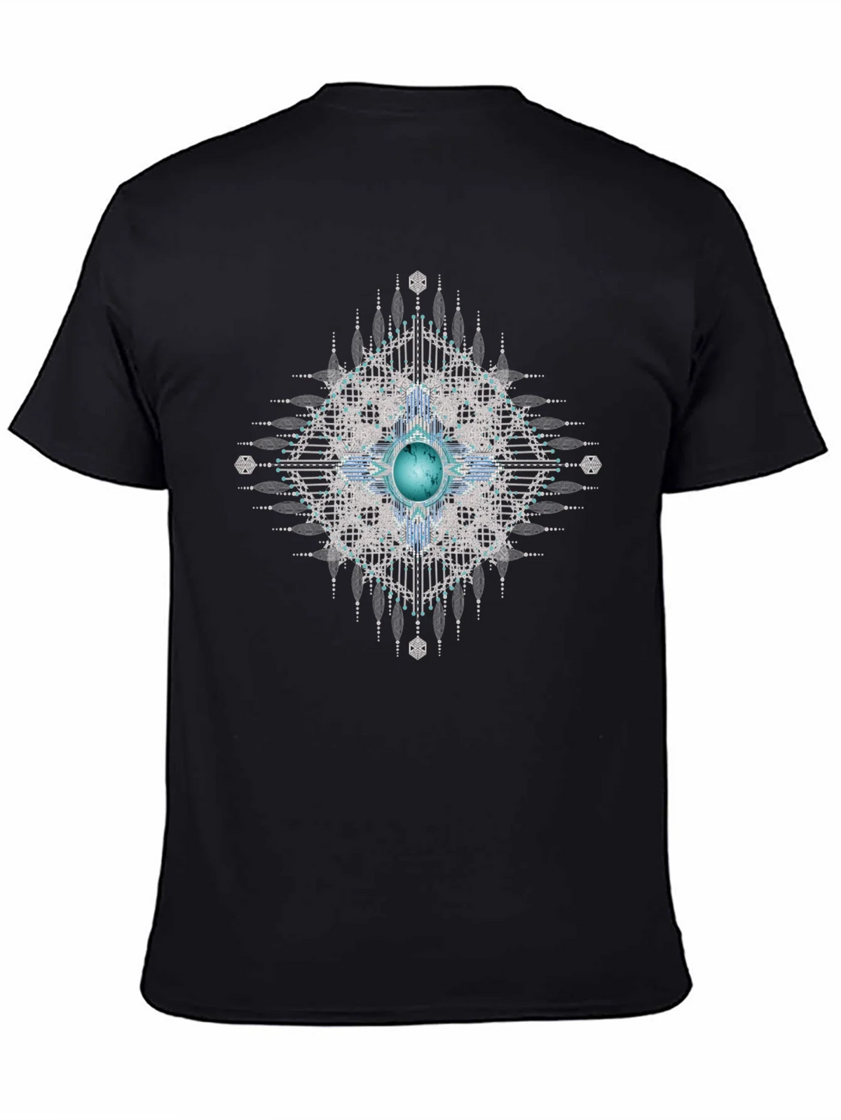 Geometric Gem Black T-Shirt product image 4