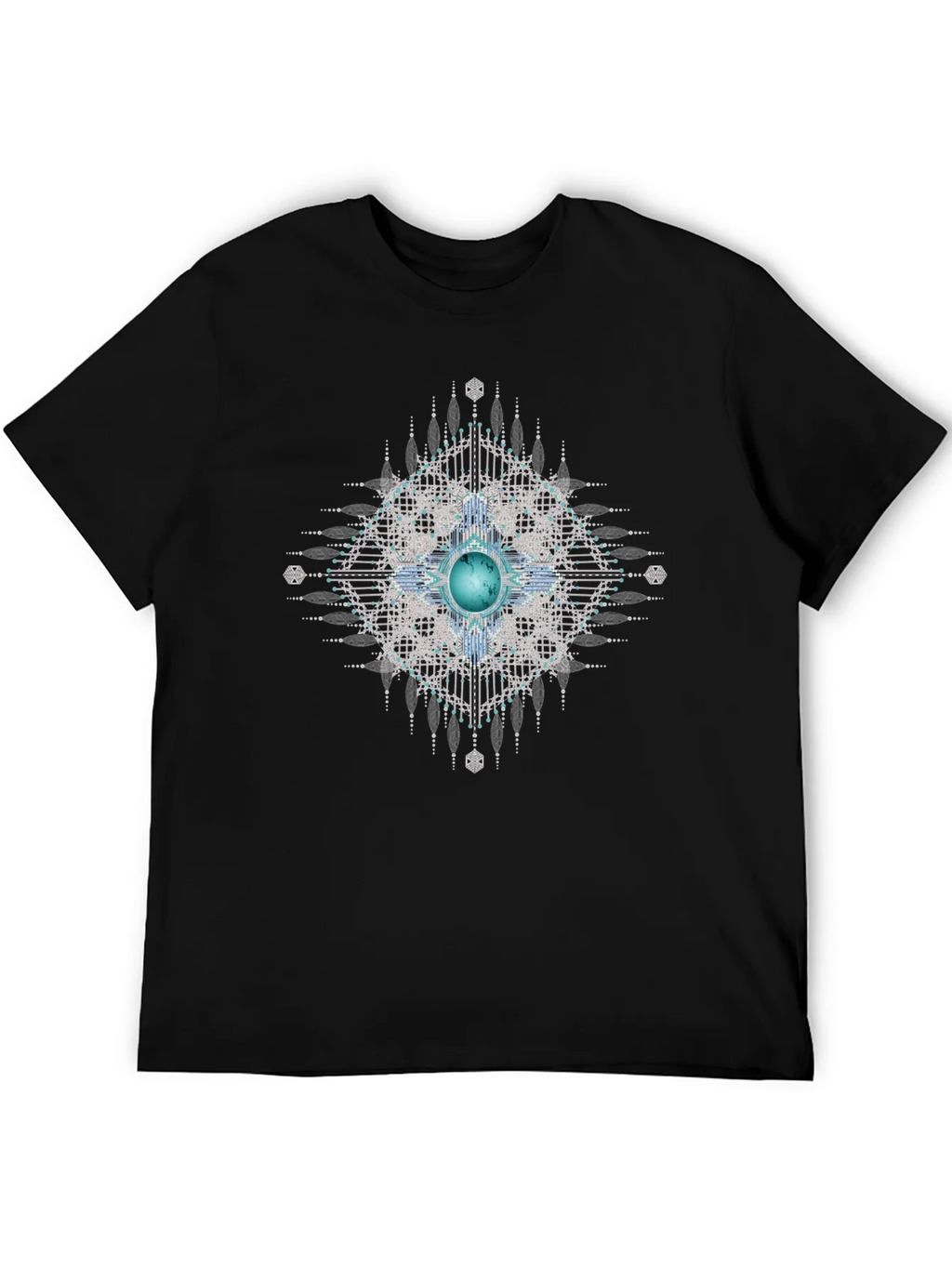 Geometric Gem Black T-Shirt product image 5
