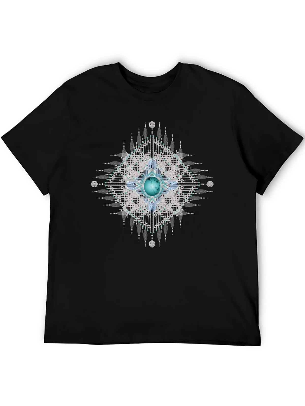 Geometric Gem Black T-Shirt product image 5