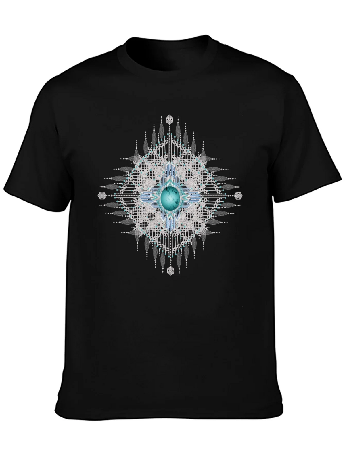 Geometric Gem Black T-Shirt product image 3