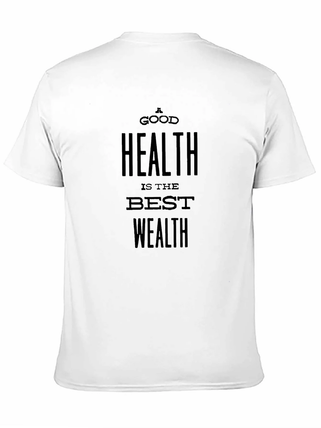 A Good Health is the Best Wealth Black T-Shirt product image 10