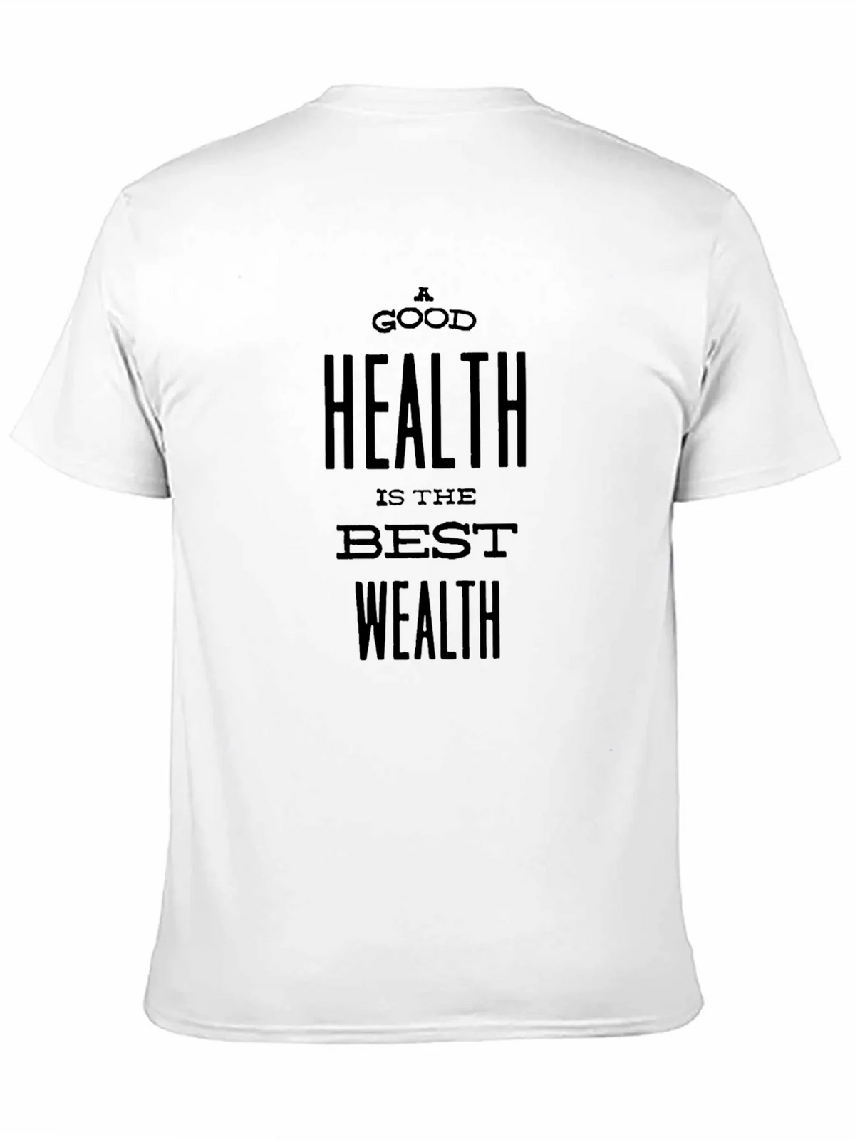 A Good Health is the Best Wealth Black T-Shirt product image 10