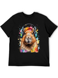 Capybara Headphone Graphic Tee product image 1
