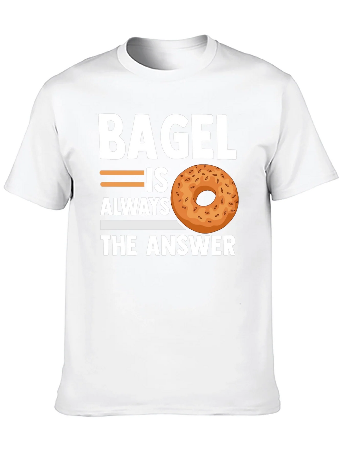 Bagel Always The Answer T-Shirt - Unisex Cotton Tee product image 9