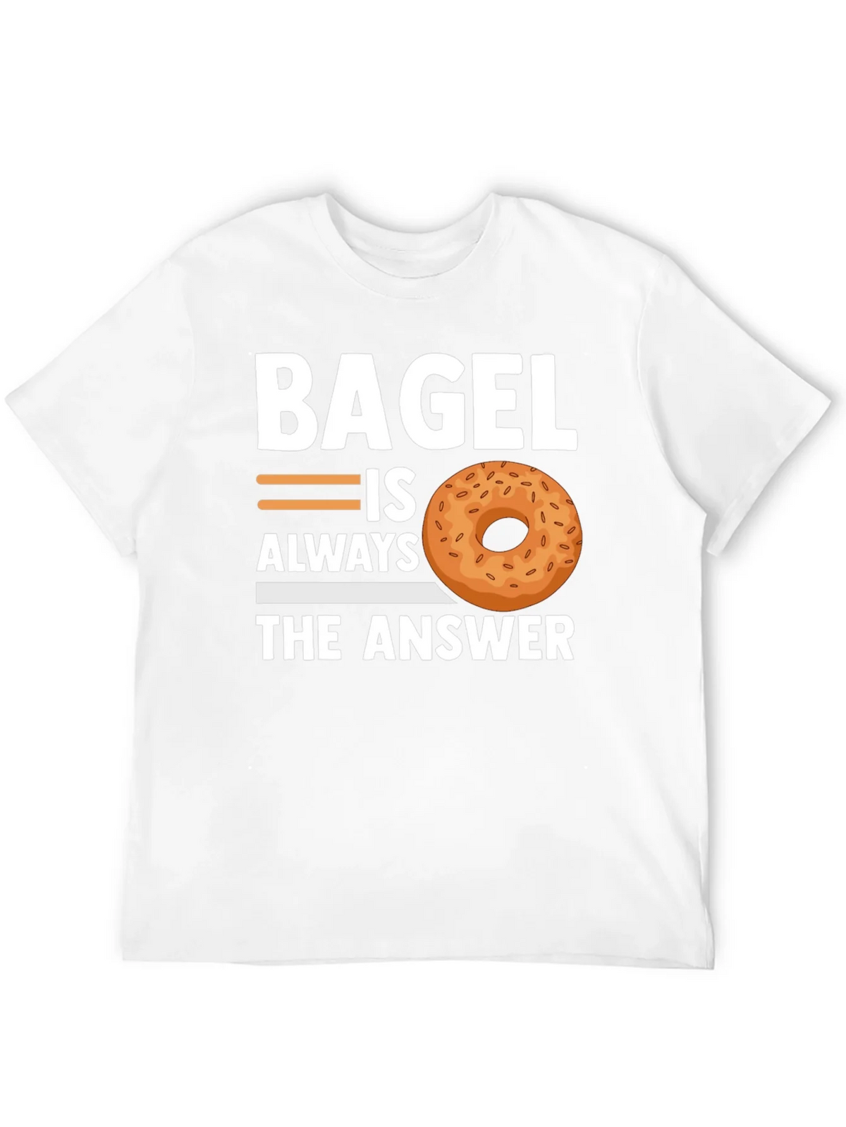 Bagel Always The Answer T-Shirt - Unisex Cotton Tee product image 11