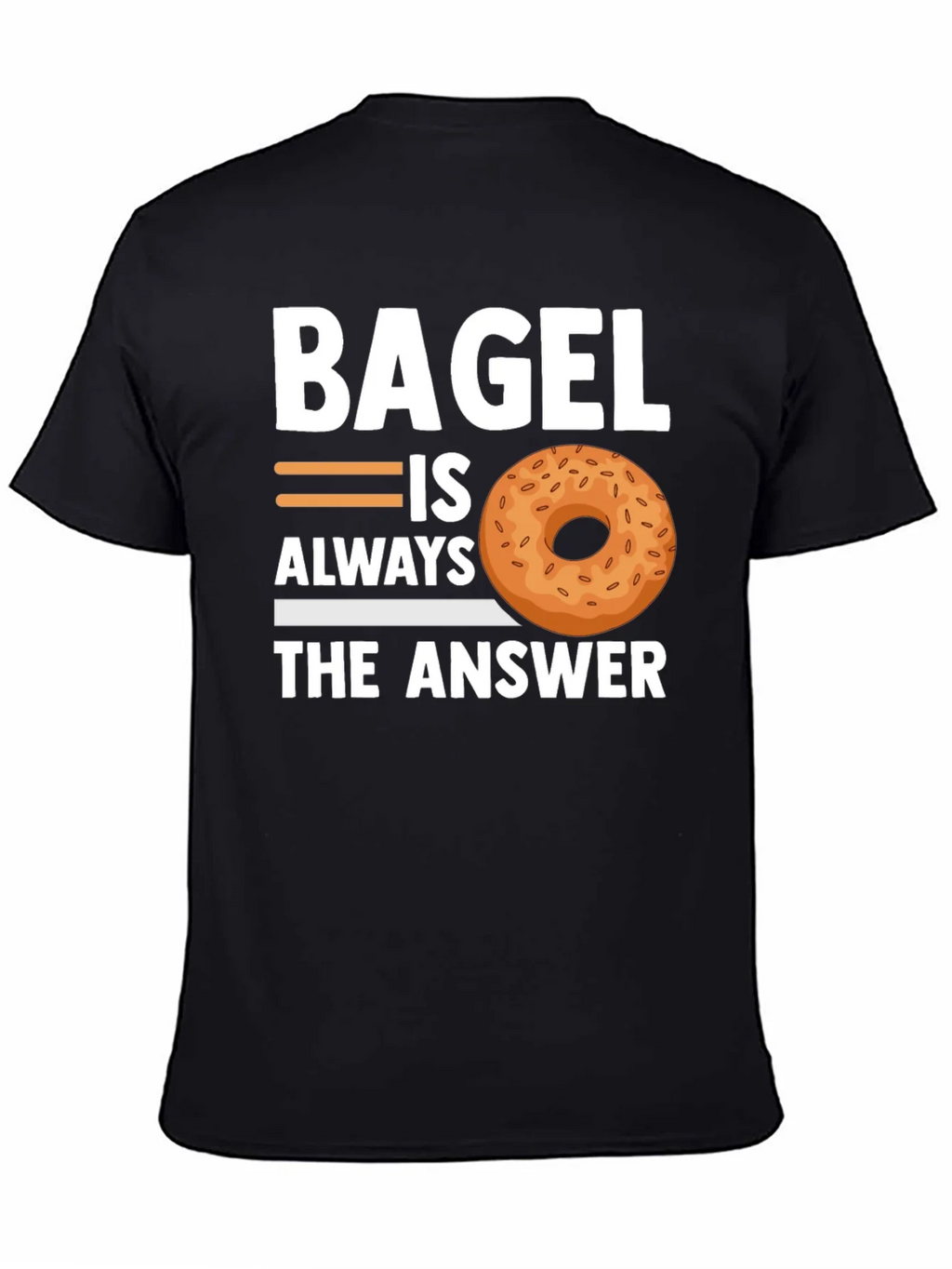 Bagel Always The Answer T-Shirt - Unisex Cotton Tee product image 4