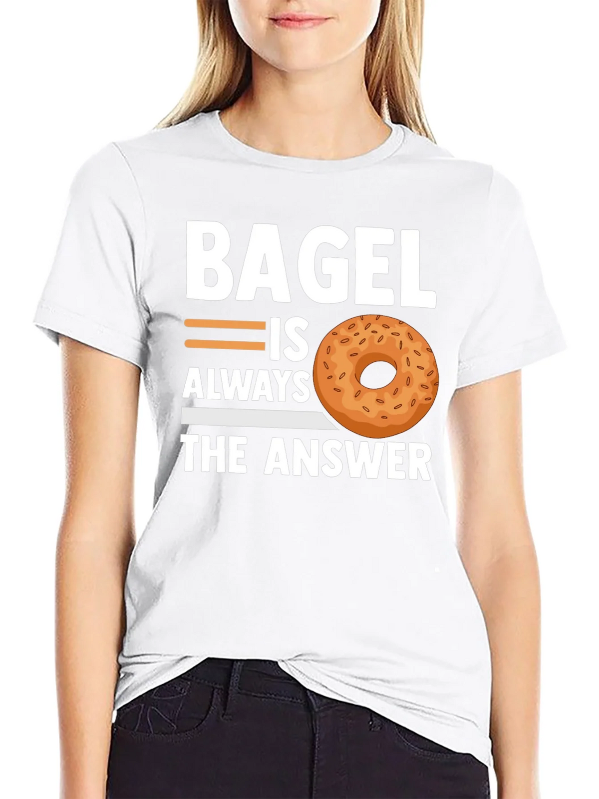 Bagel Always The Answer T-Shirt - Unisex Cotton Tee product image 8