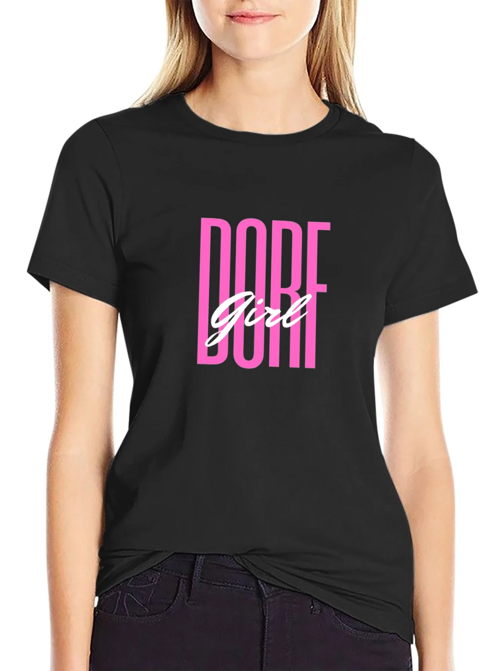 Dope Girl T-Shirt - Black Cotton Tee product image 1