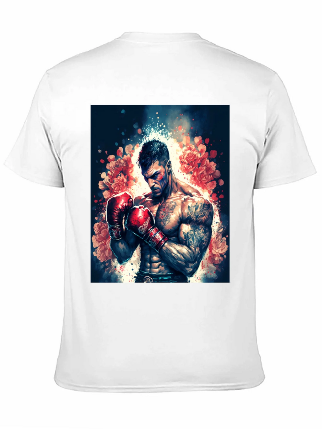 Floral Boxer Graphic Tee - Black T-Shirt product image 9
