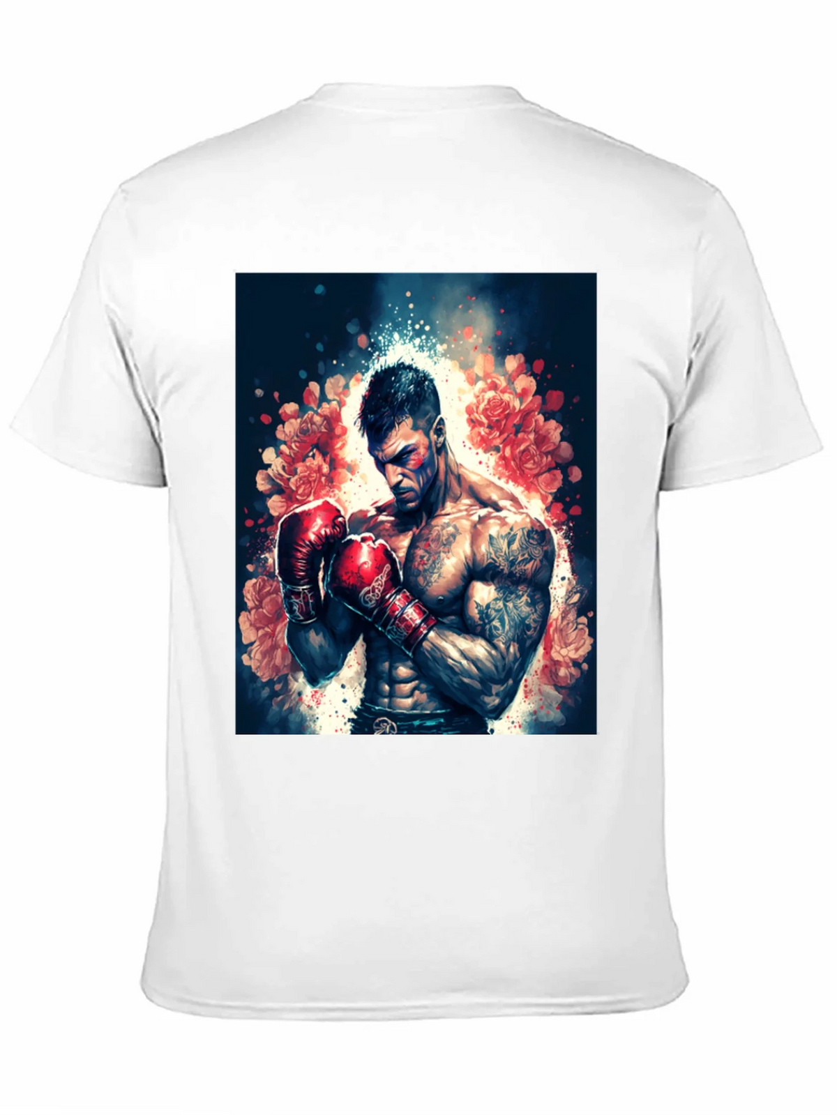 Floral Boxer Graphic Tee - Black T-Shirt product image 9