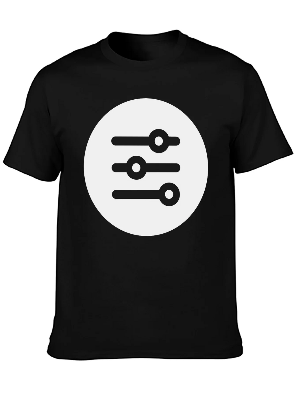 Graphic Tee: Equalizer Design Black T-Shirt product image 3