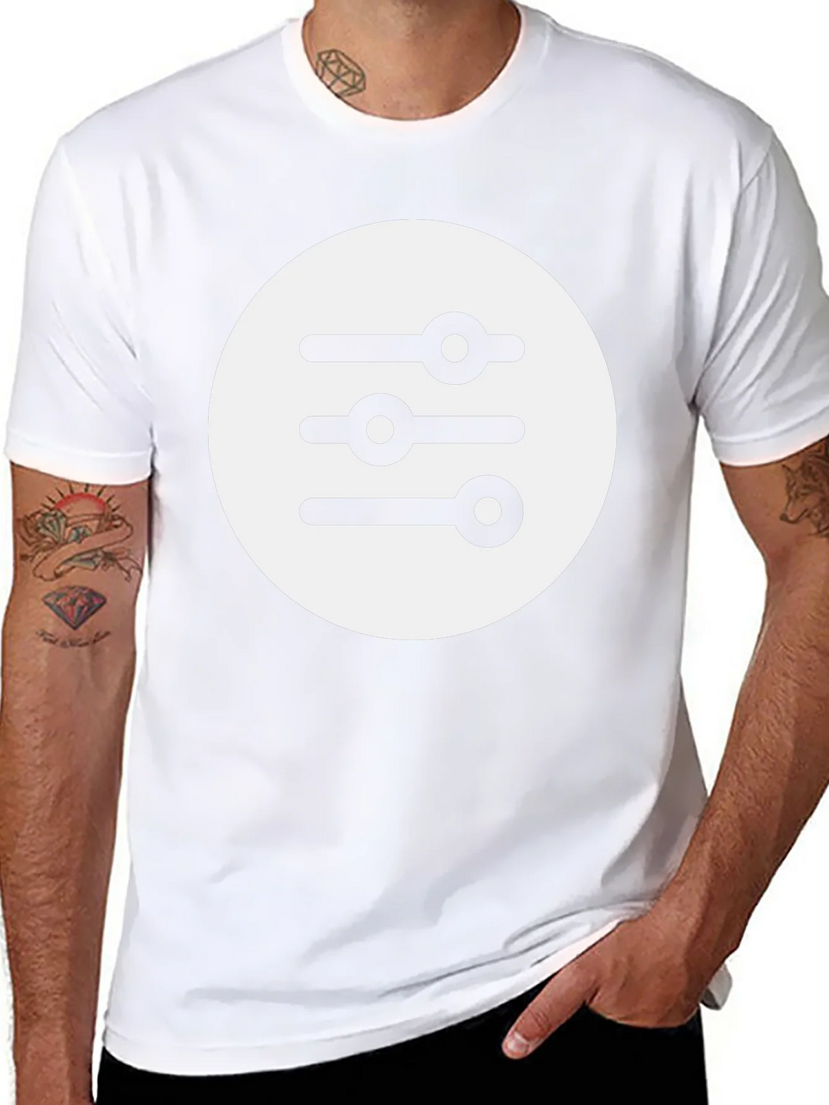 Graphic Tee: Equalizer Design Black T-Shirt product image 7