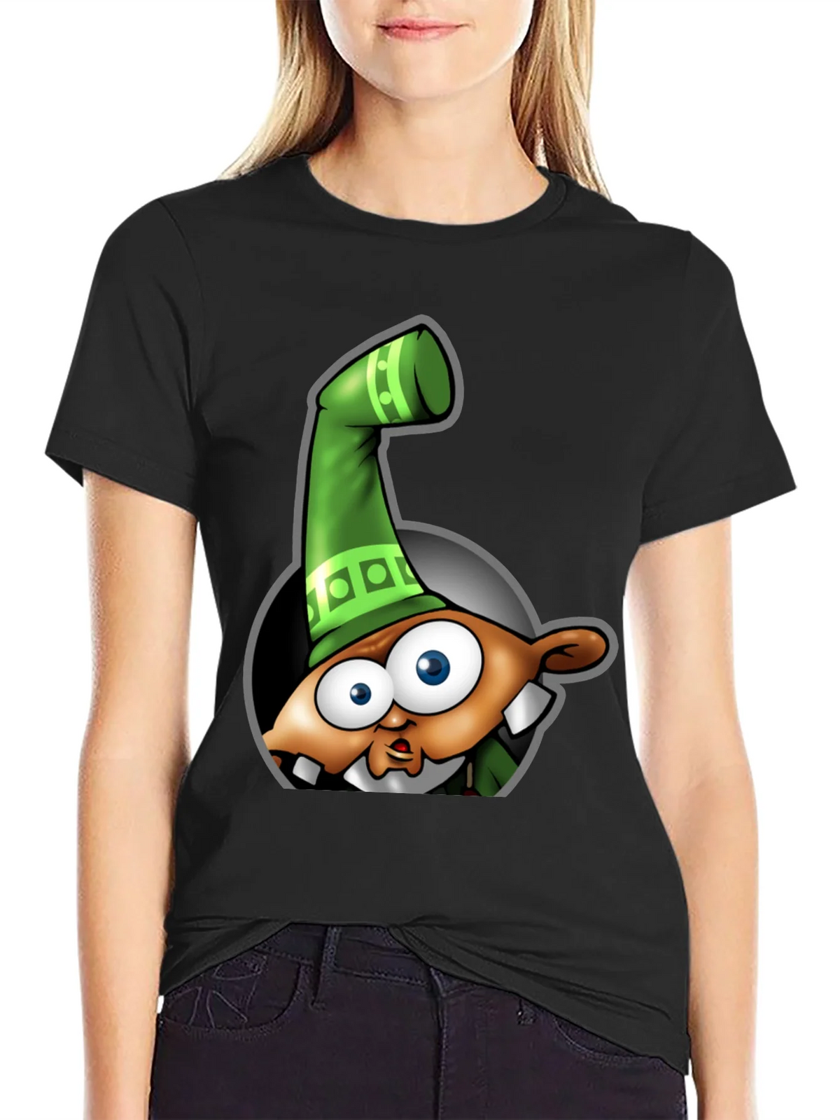 Cartoon Elf Graphic T-Shirt product image 2