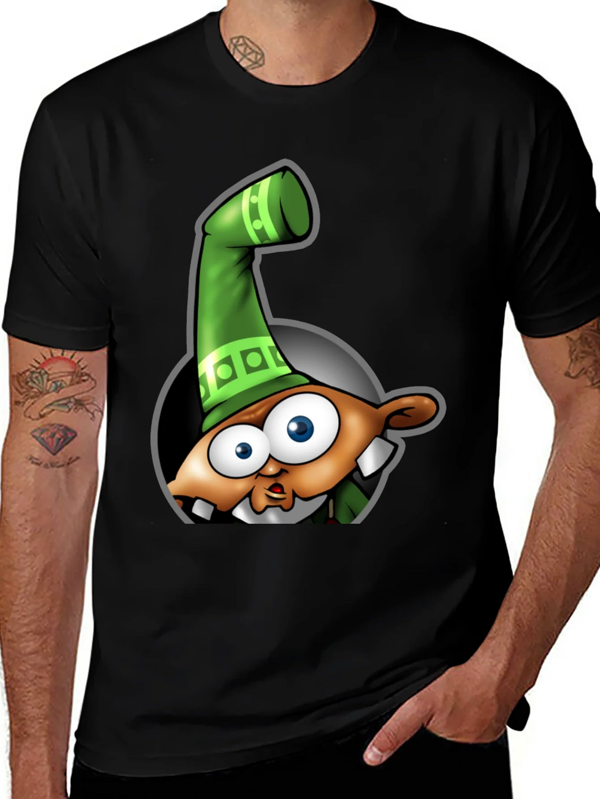 Cartoon Elf Graphic T-Shirt product image 1
