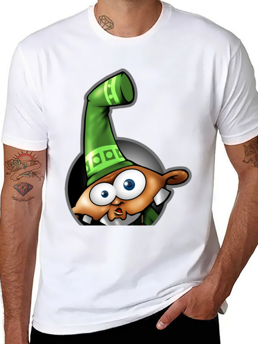 Cartoon Elf Graphic T-Shirt product image 7