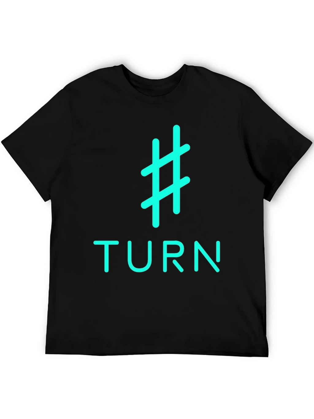 Hashtag Turn Graphic Tee - Black Cotton product image 5