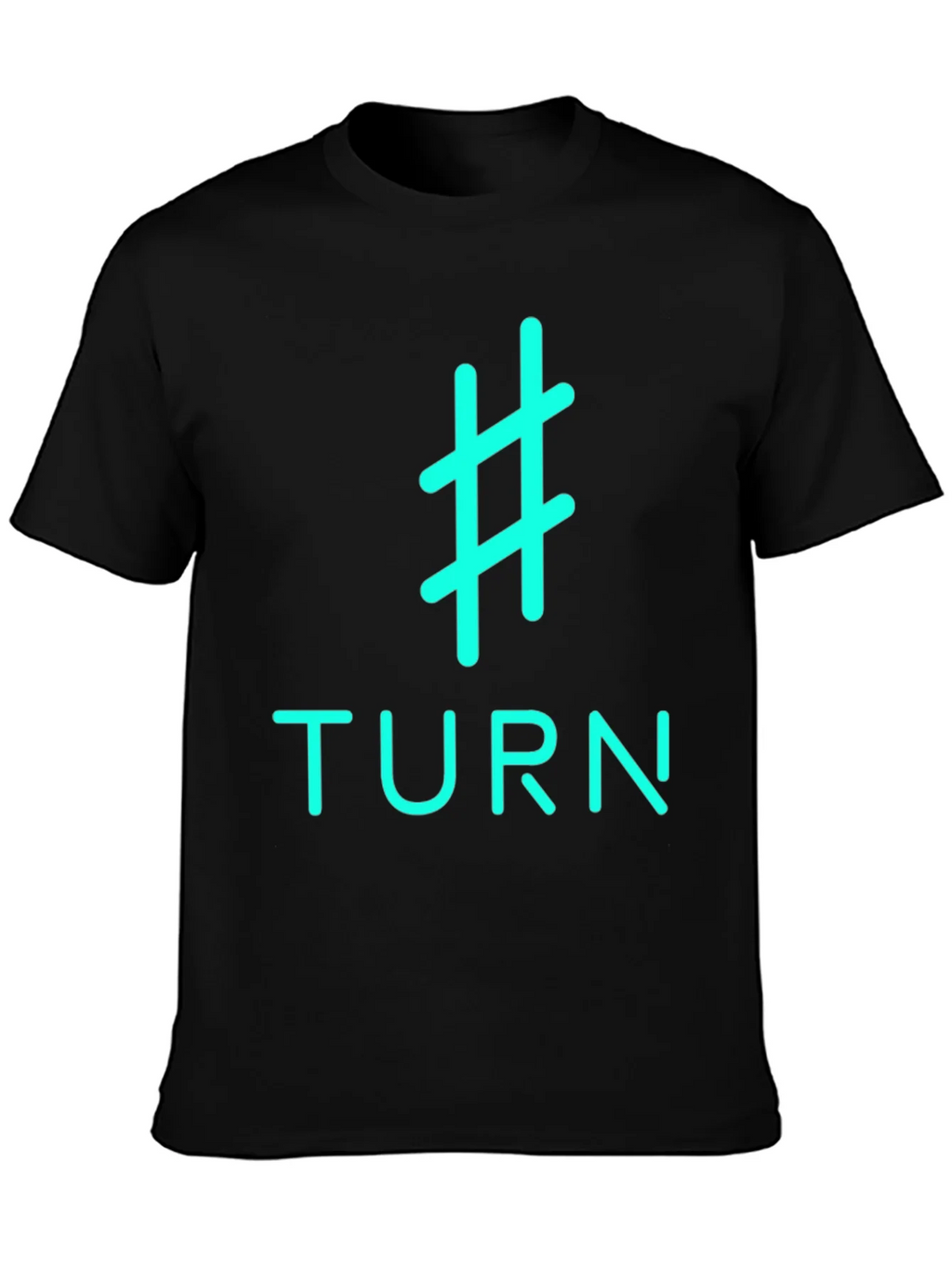 Hashtag Turn Graphic Tee - Black Cotton product image 3