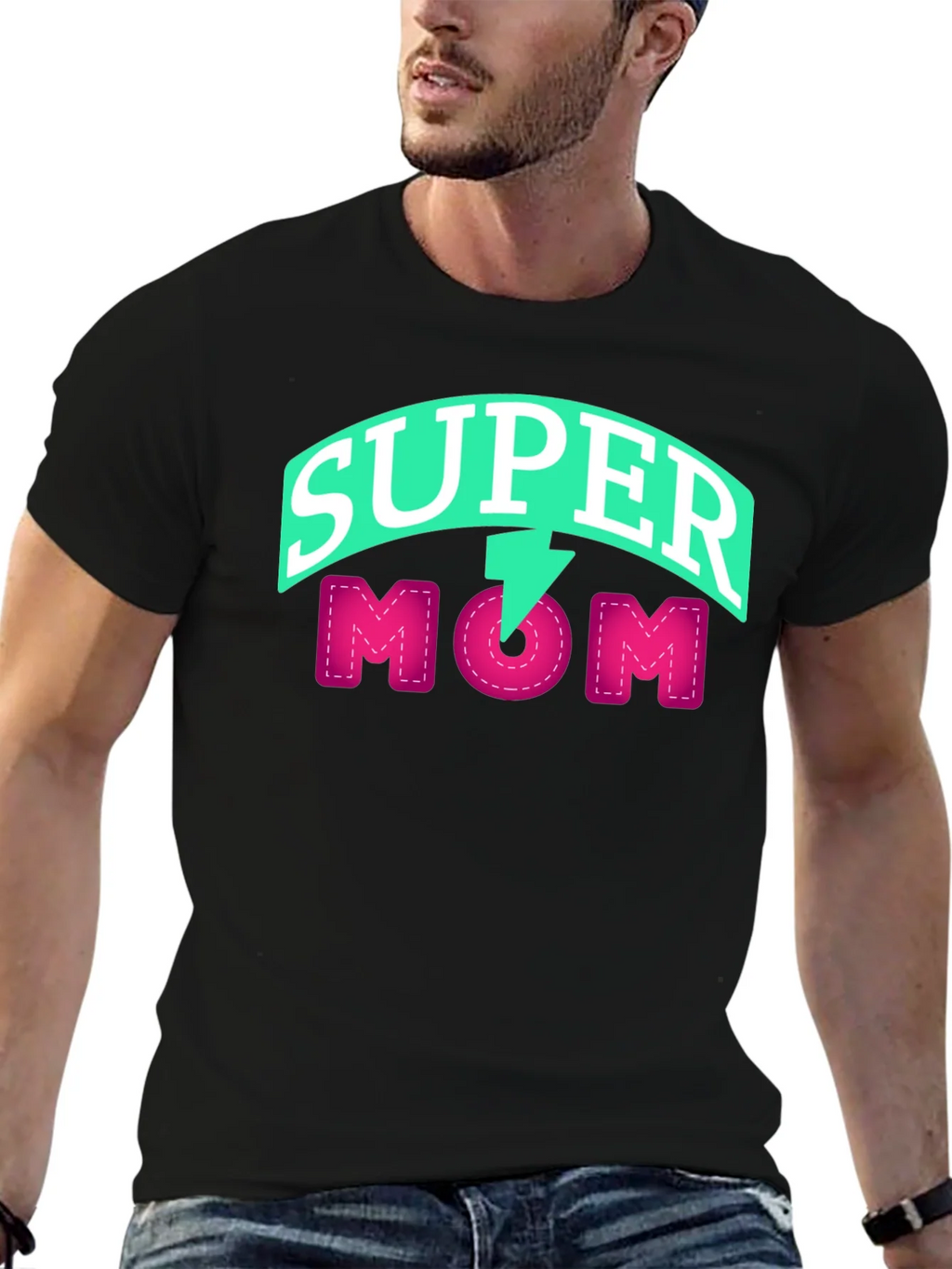 Super Mom Graphic T-Shirt product image 6
