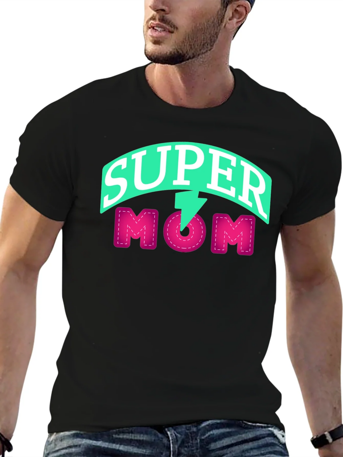Super Mom Graphic T-Shirt product image 6