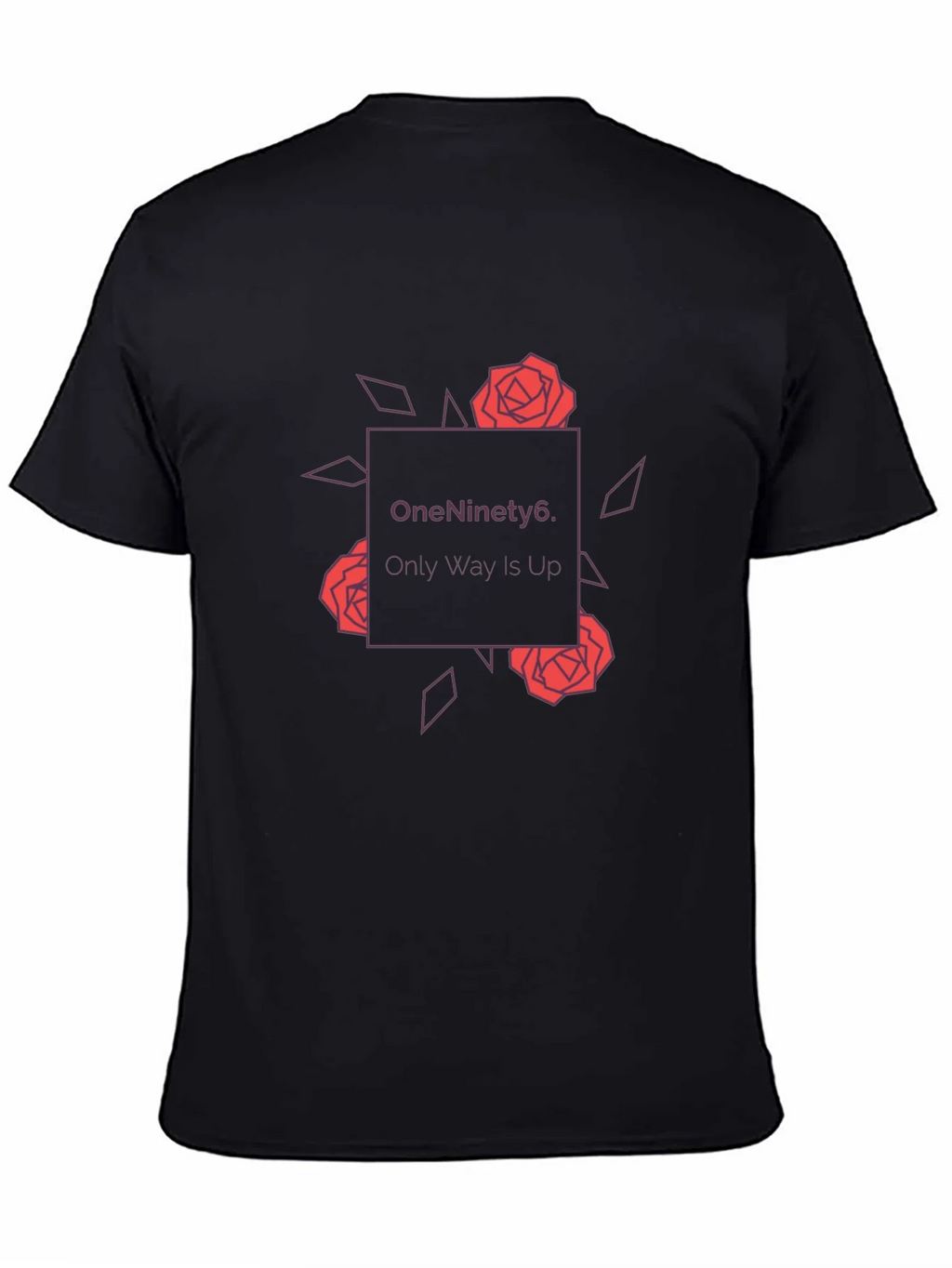 OneNinety6 Rose Graphic Tee - Black Cotton Blend product image 3
