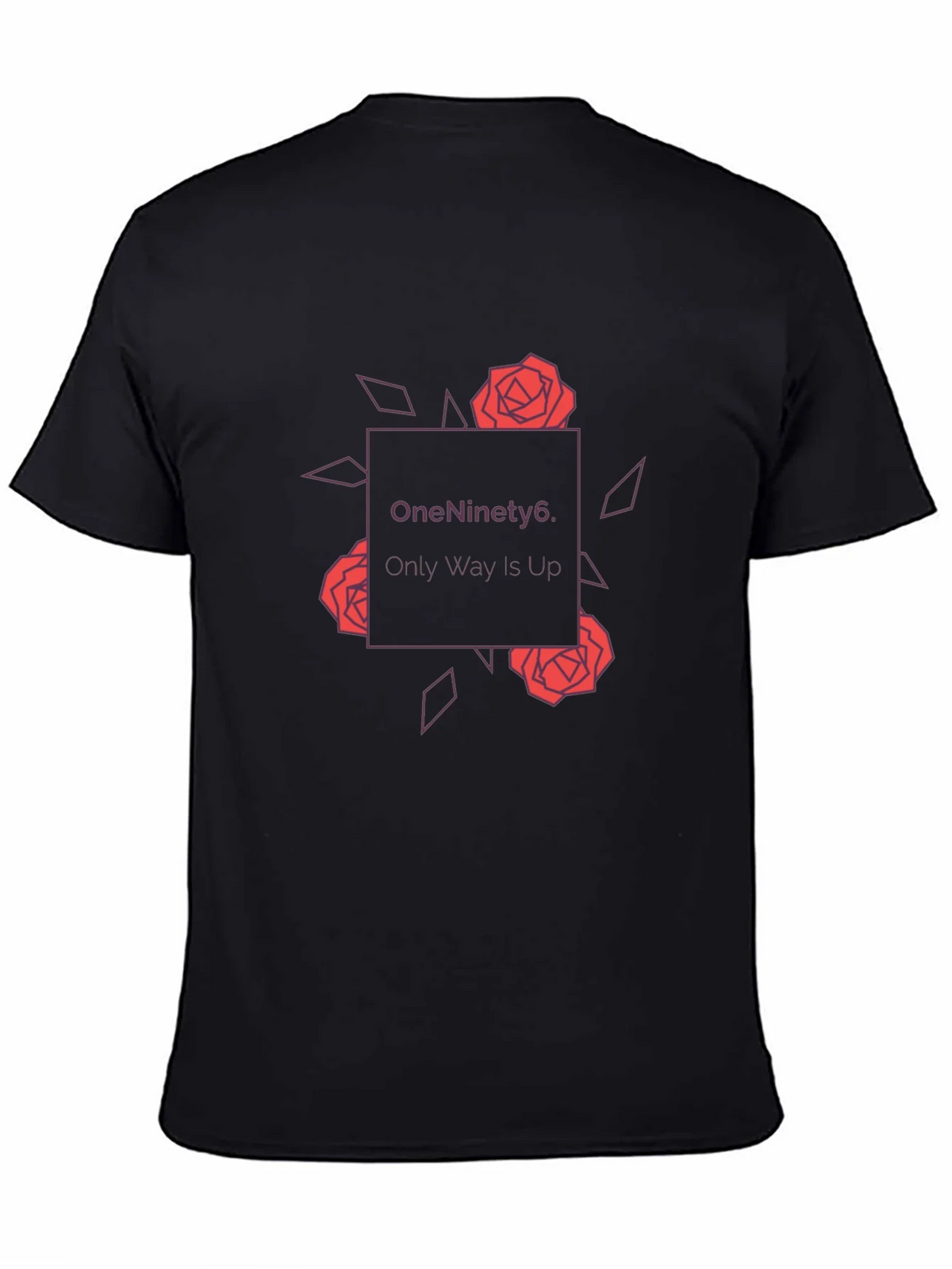 OneNinety6 Rose Graphic Tee - Black Cotton Blend product image 3