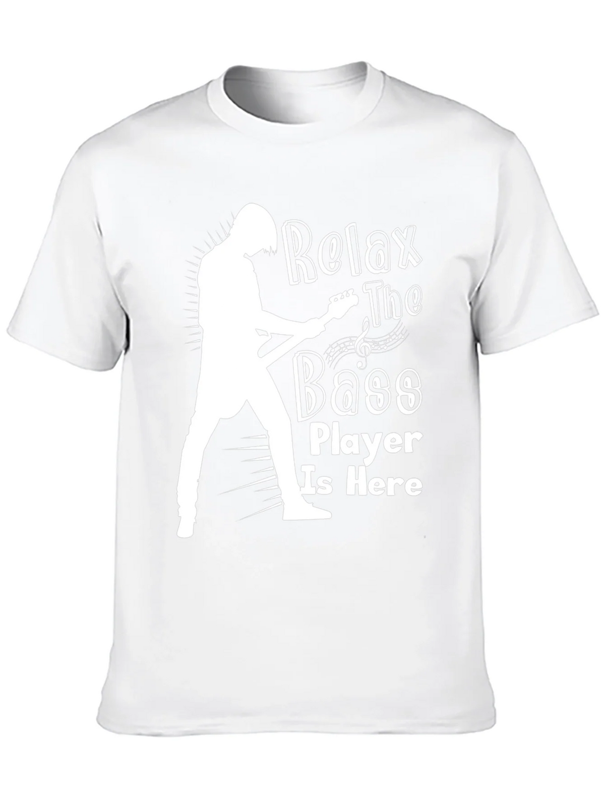 Relax The Bass Player Is Here Black T-Shirt product image 9
