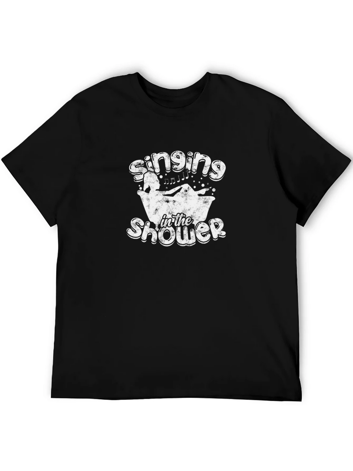 Singing In The Shower Black Cotton Tee product image 2