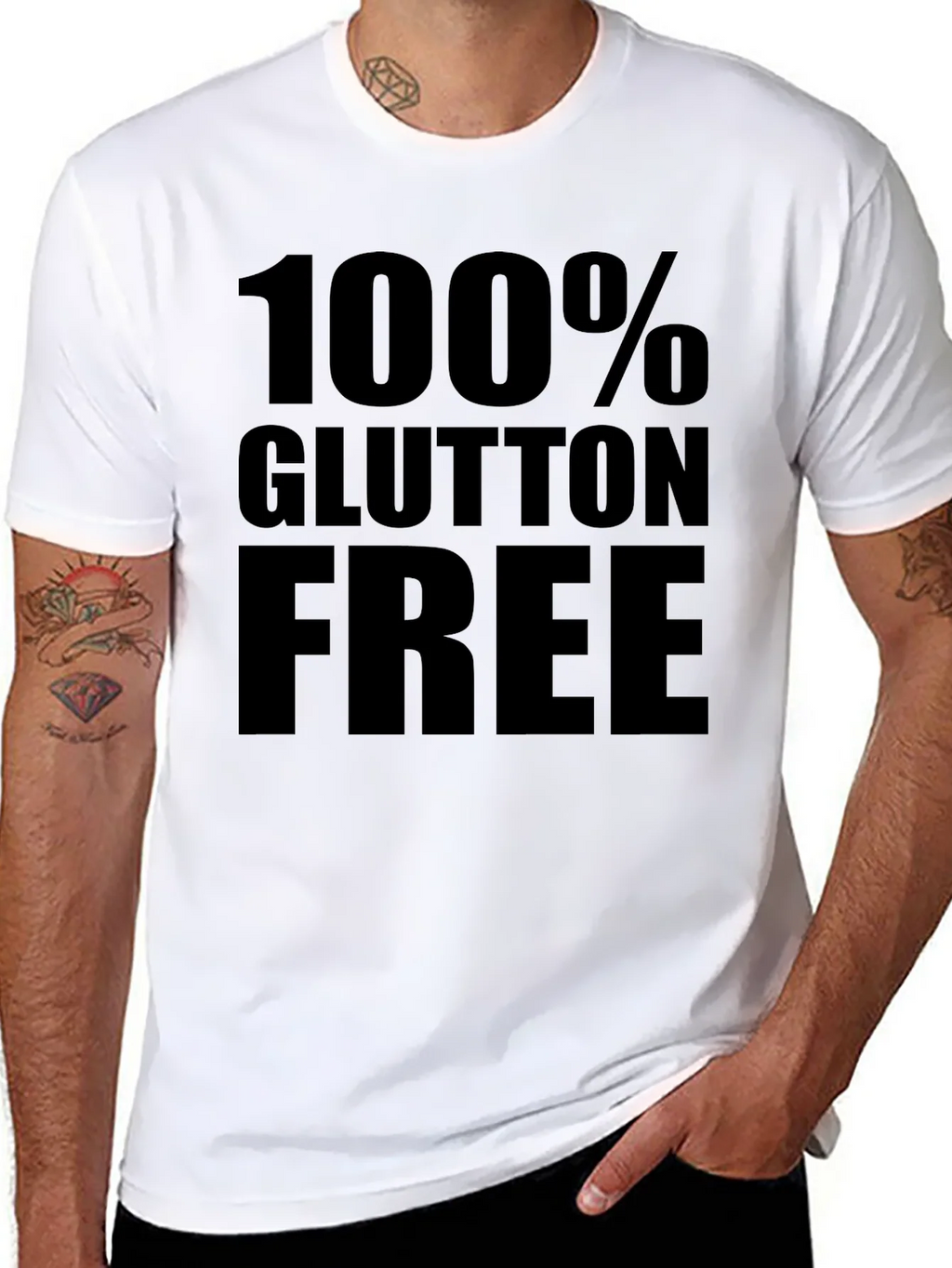 100% Gluten Free Black Graphic Tee product image 7
