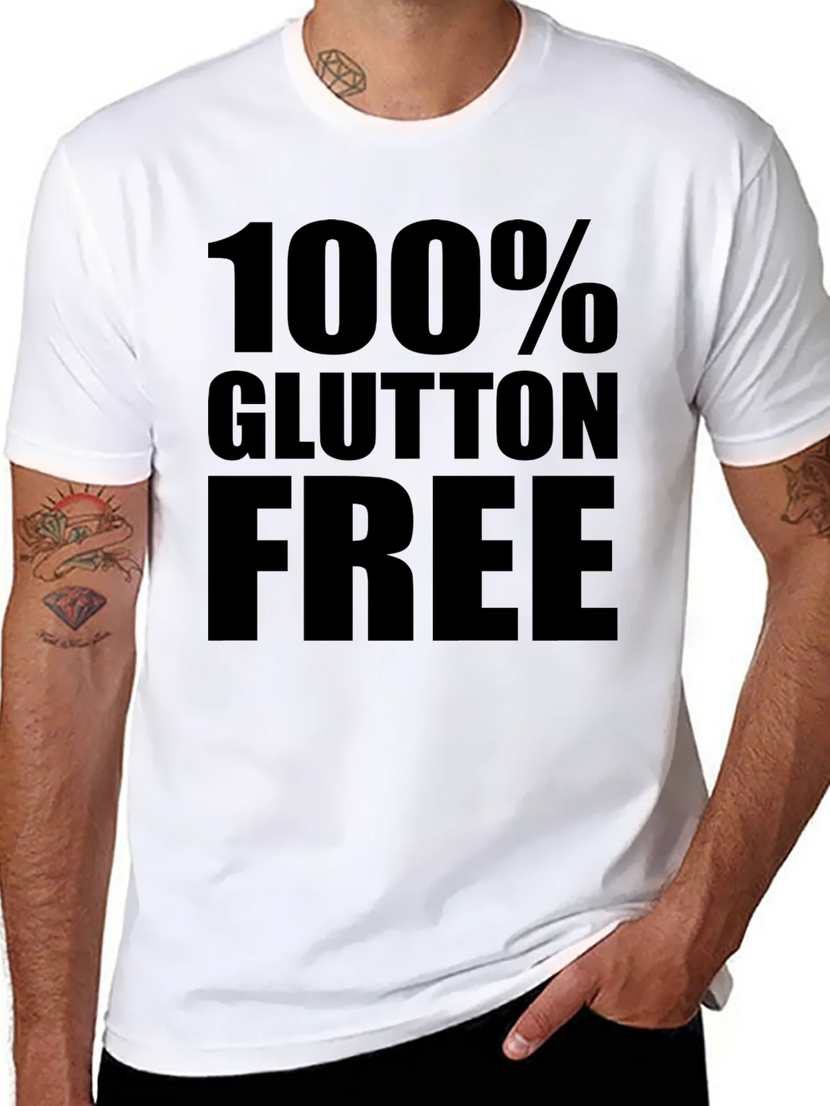 100% Gluten Free Black Graphic Tee product image 7