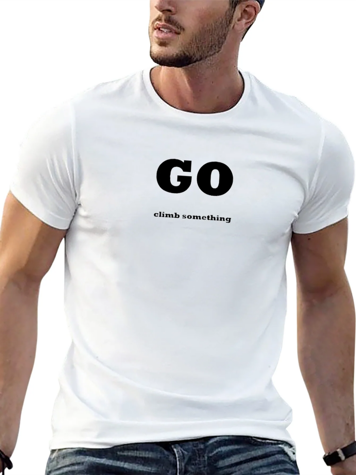 Go Climb Something Black Graphic T-Shirt product image 11