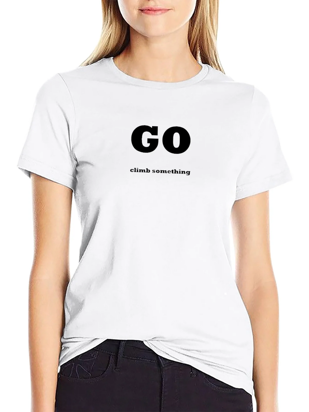 Go Climb Something Black Graphic T-Shirt product image 7