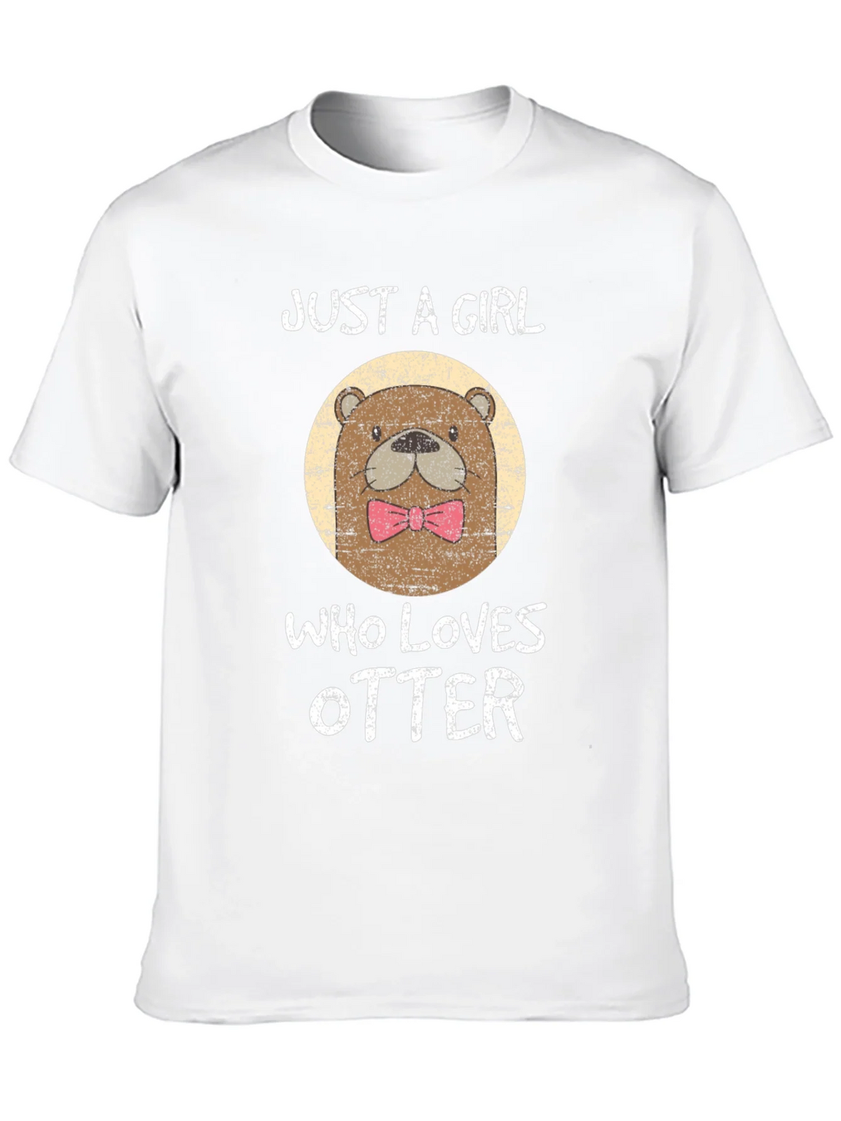 Just a Girl Who Loves Otters Black T-Shirt product image 9