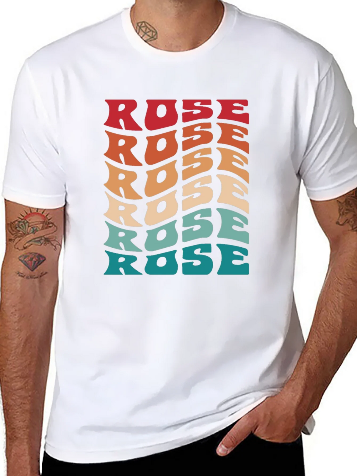 Retro Rose Graphic Tee - Unisex product image 4