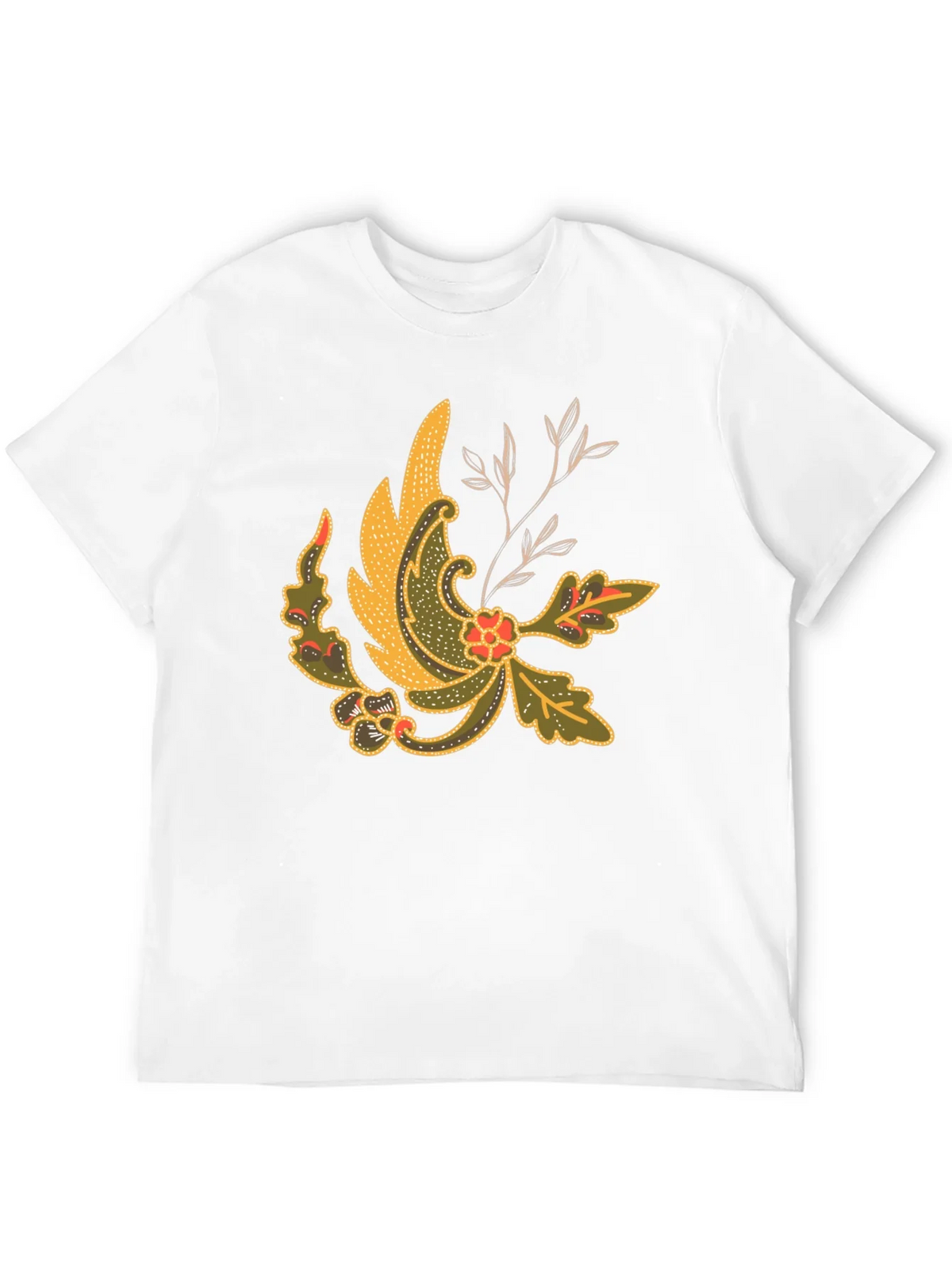 Batik Style Graphic Tee - Black Cotton Blend product image 5