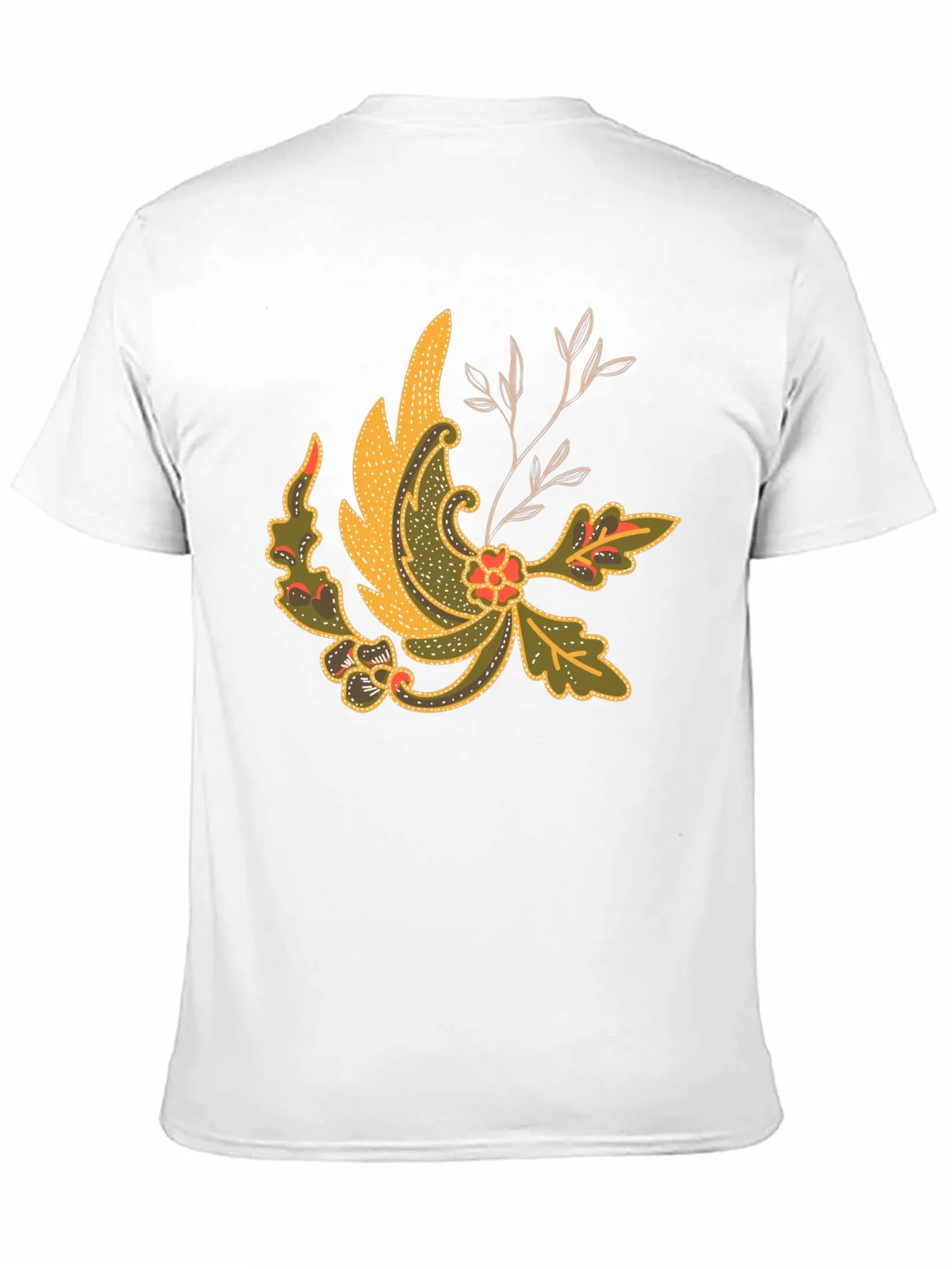 Batik Style Graphic Tee - Black Cotton Blend product image 4