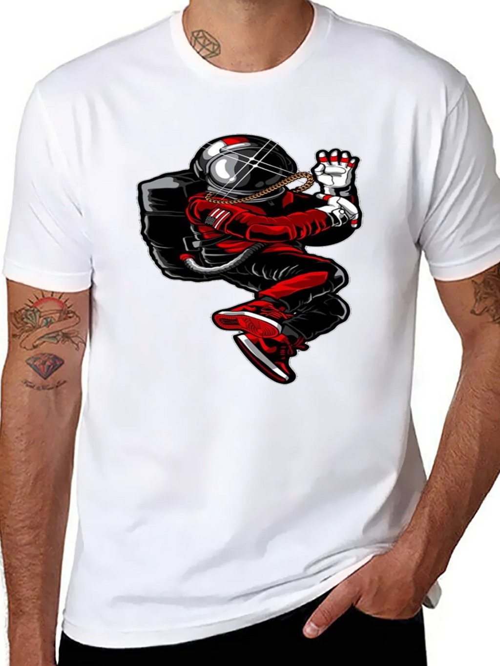 Astronaut Drip T-Shirt - Streetwear Space Tee product image 7