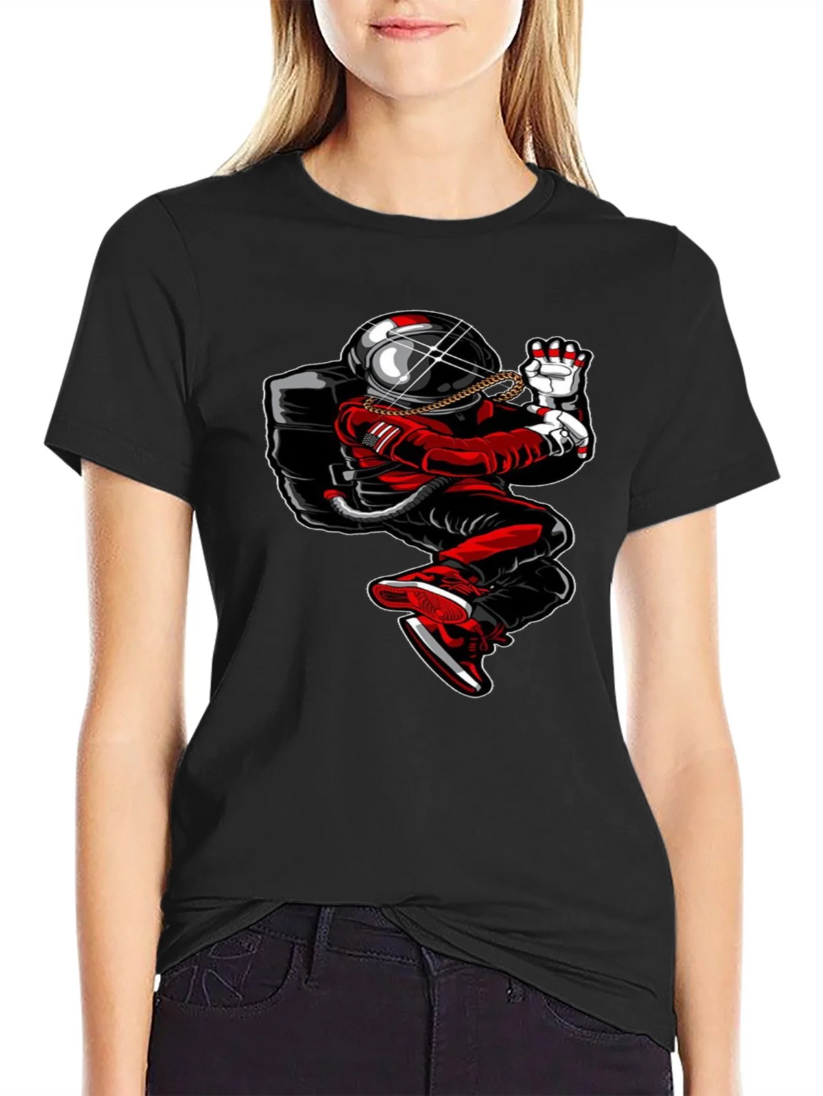 Astronaut Drip T-Shirt - Streetwear Space Tee product image 2