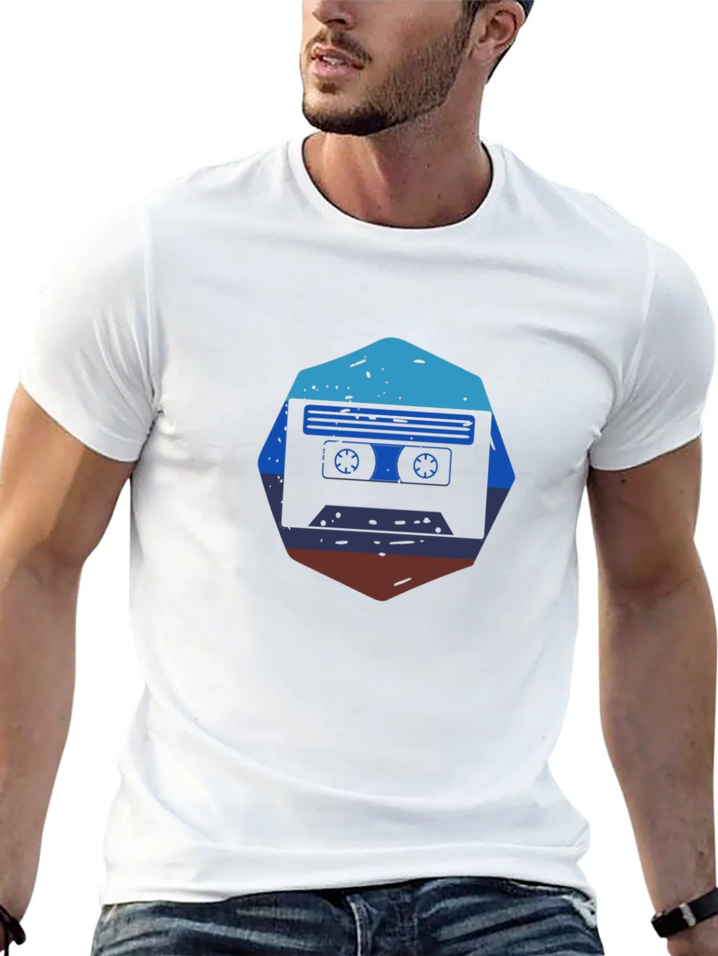 Retro Cassette Tape Graphic Tee - Vintage Style product image 3