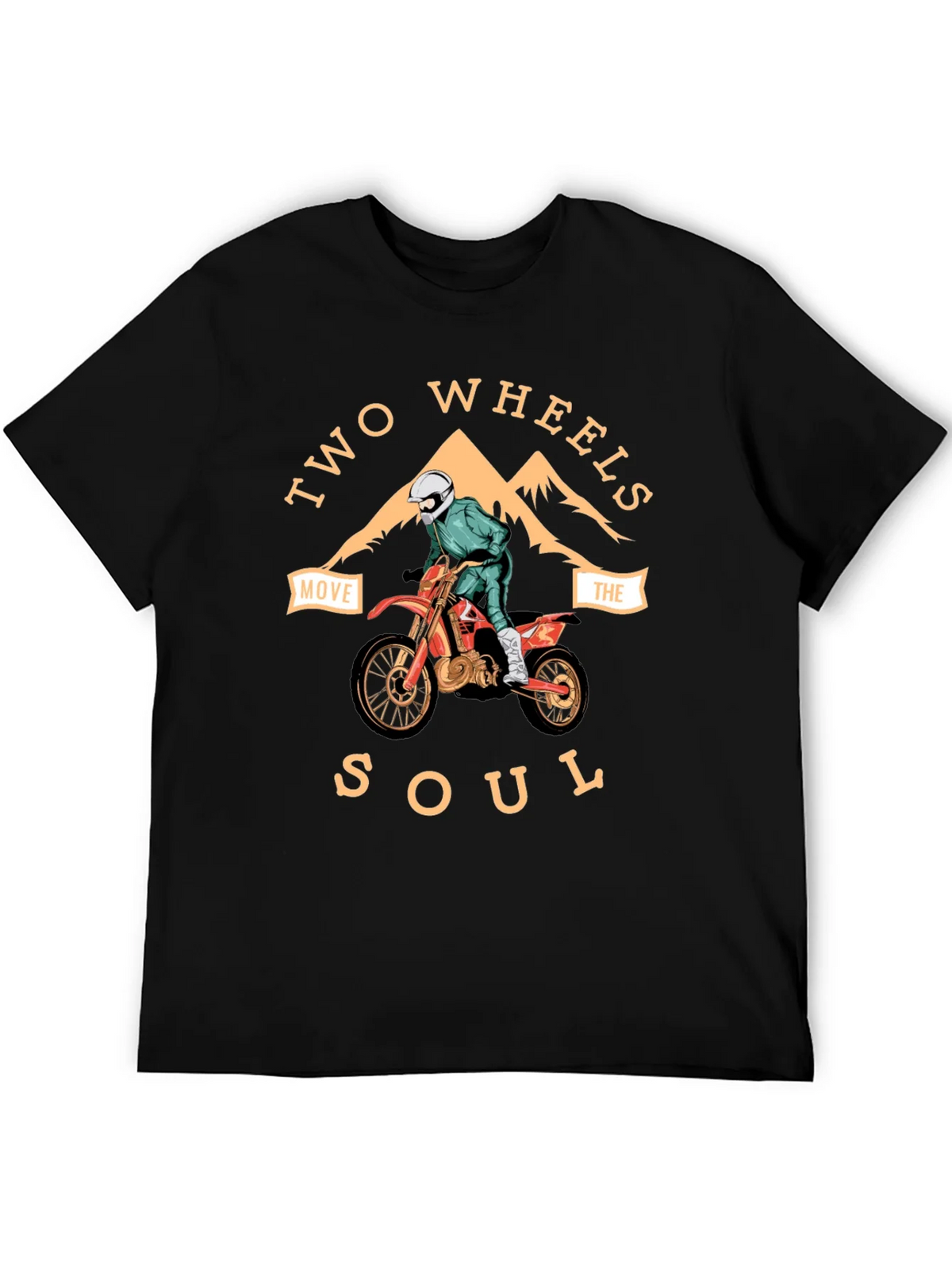 Two Wheels Move the Soul Graphic Tee product image 5