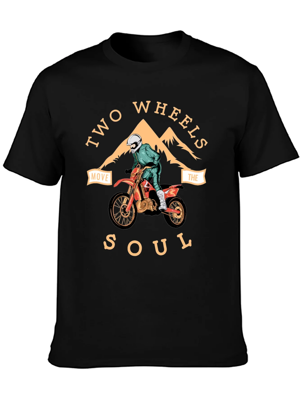 Two Wheels Move the Soul Graphic Tee product image 3