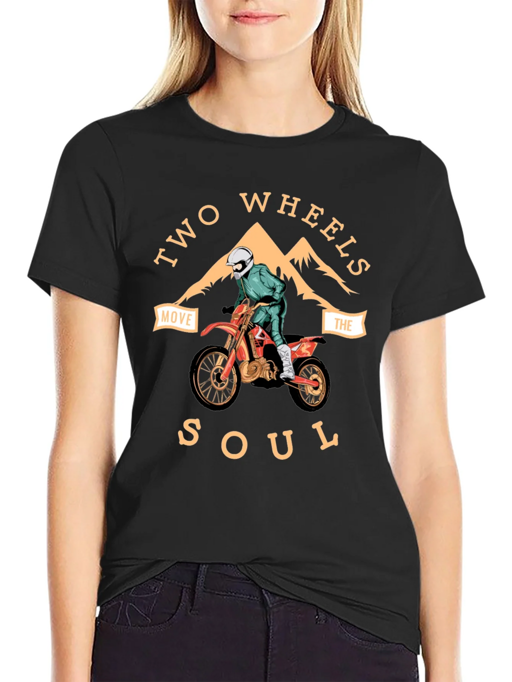 Two Wheels Move the Soul Graphic Tee product image 2