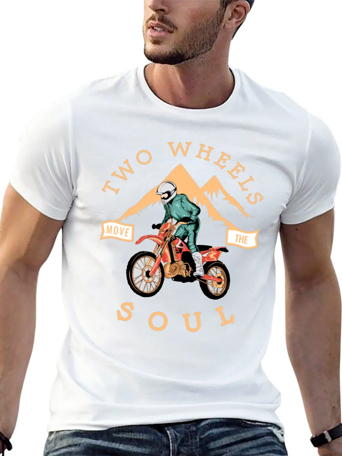 Two Wheels Move the Soul Graphic Tee product image 12