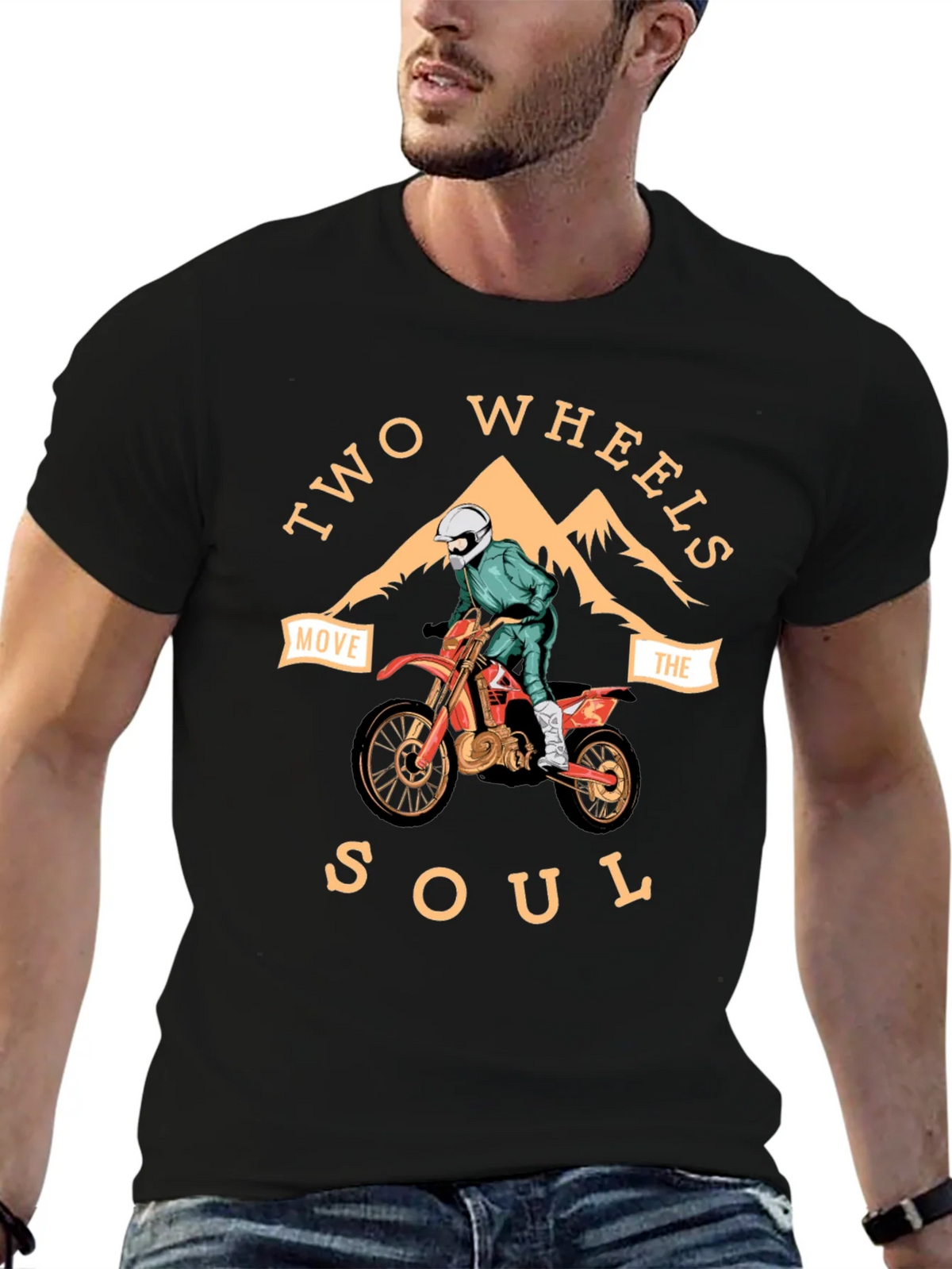 Two Wheels Move the Soul Graphic Tee product image 6