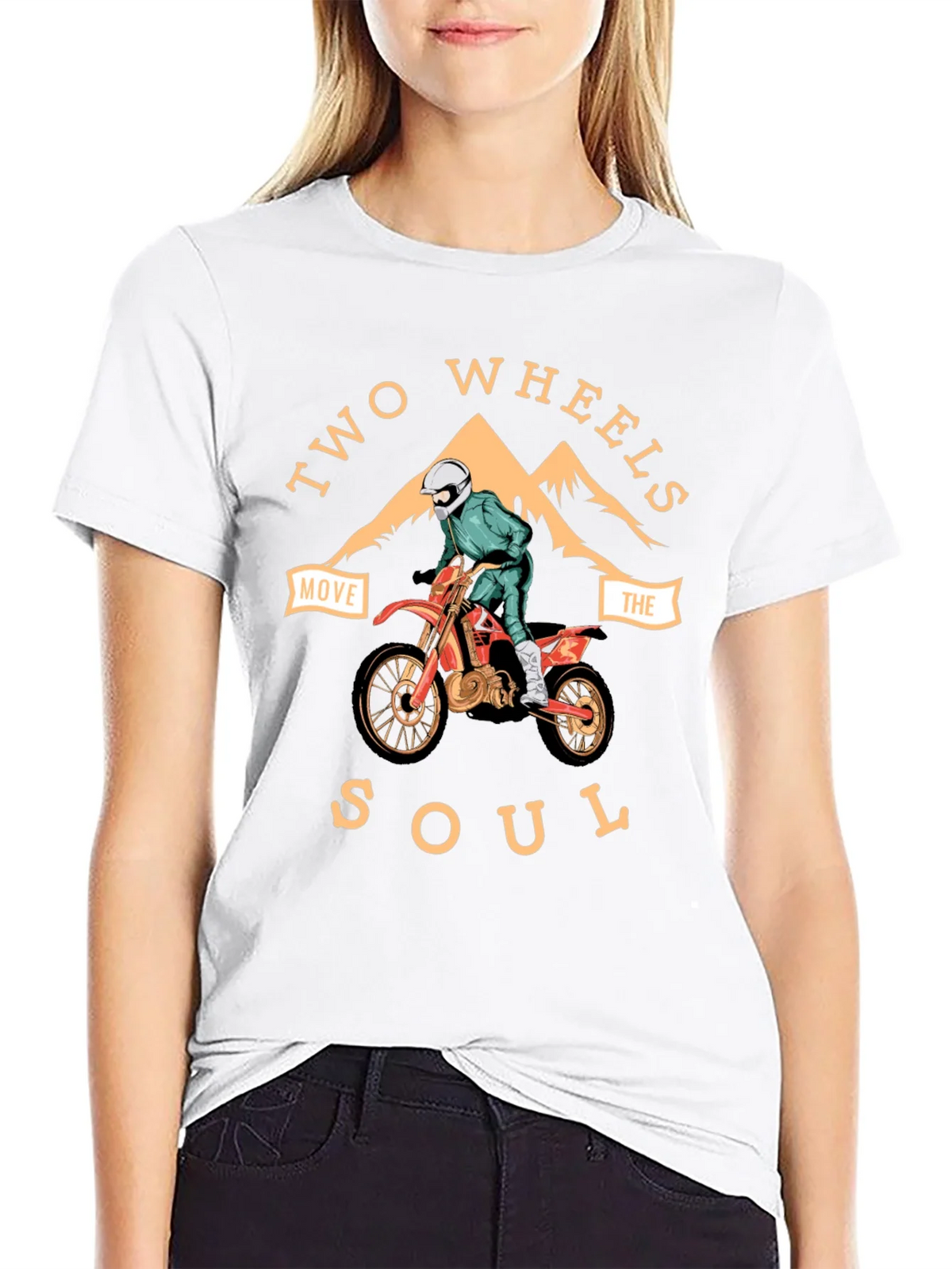 Two Wheels Move the Soul Graphic Tee product image 8