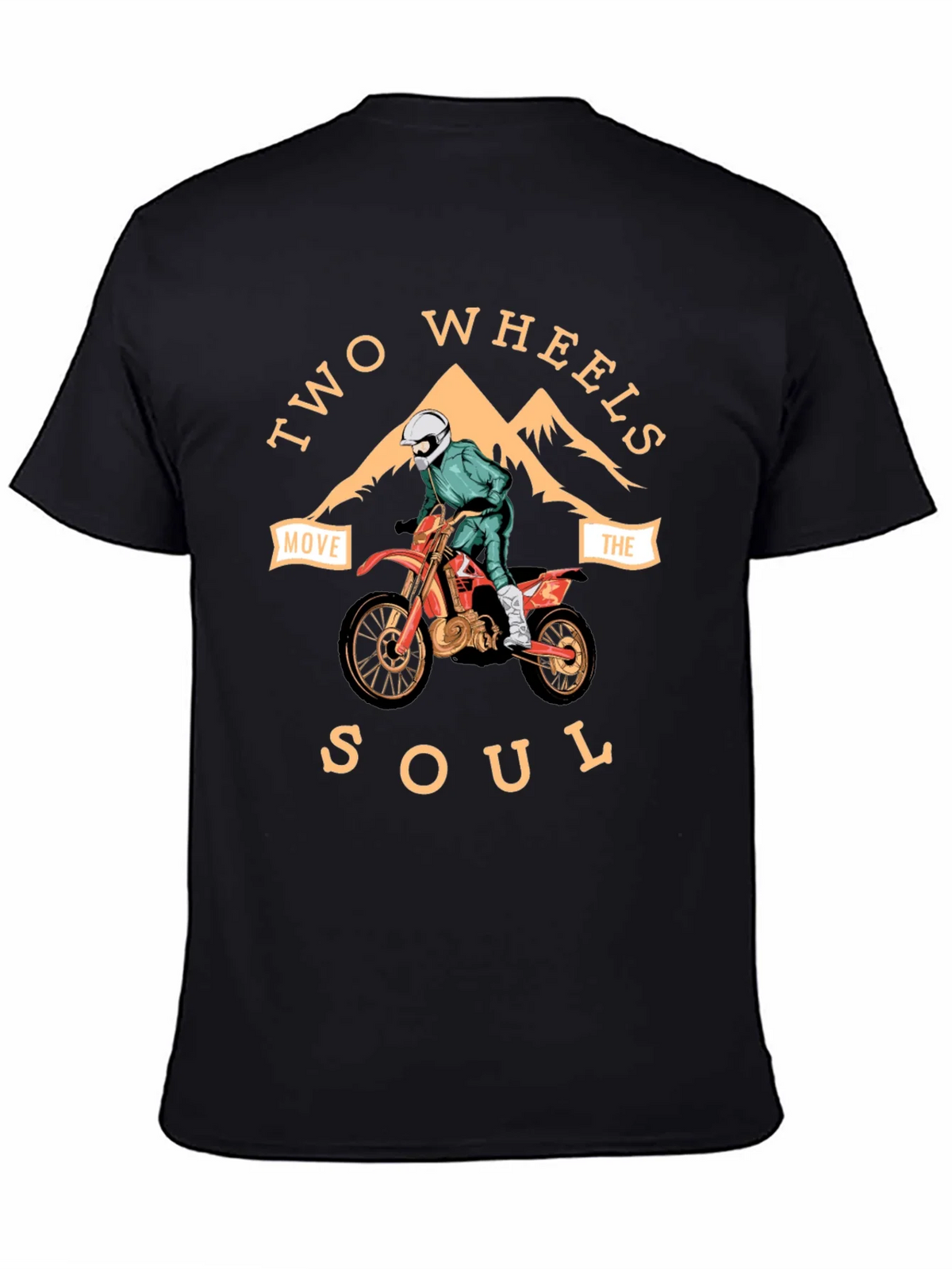 Two Wheels Move the Soul Graphic Tee product image 4