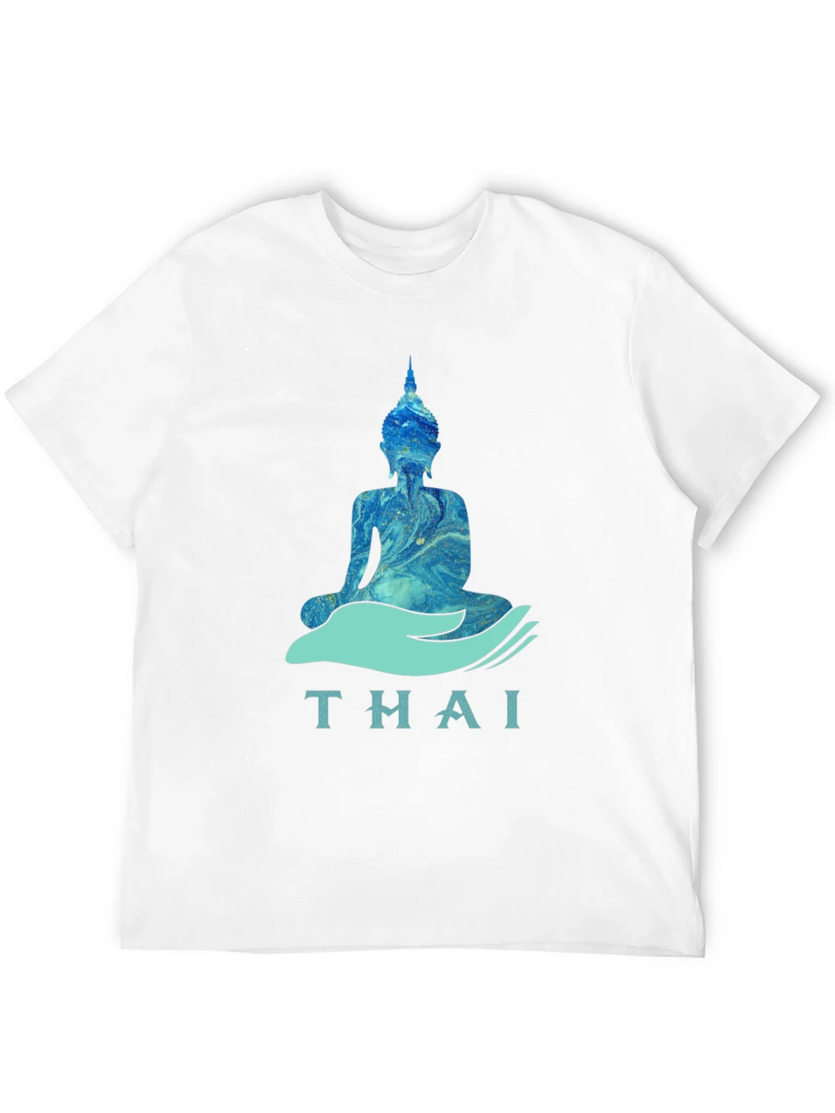 Thai Buddha Graphic T-Shirt - Black product image 9